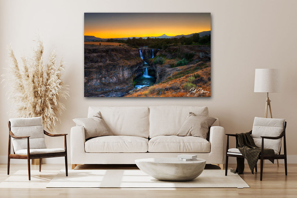 White River Falls Sunset