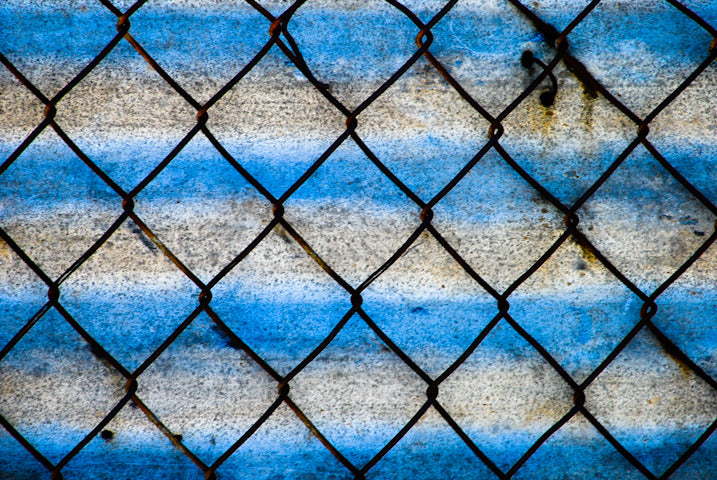 Silver Blue Chain Link