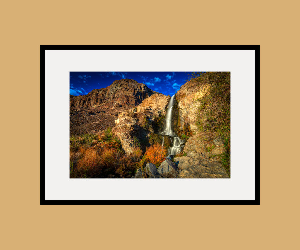 Ancient Lakes Waterfall Framed
