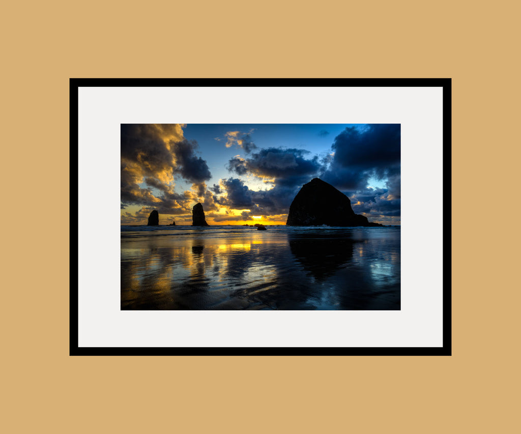 Cannon Beach Sunset Framed
