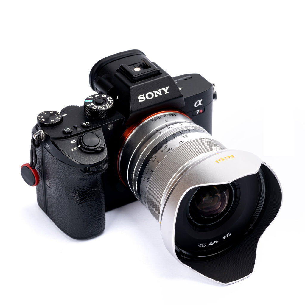 nisi-15mm-f-4-sunstar-super-wide-angle-full-frame-asph-lens-in-silver-sony-e-mount